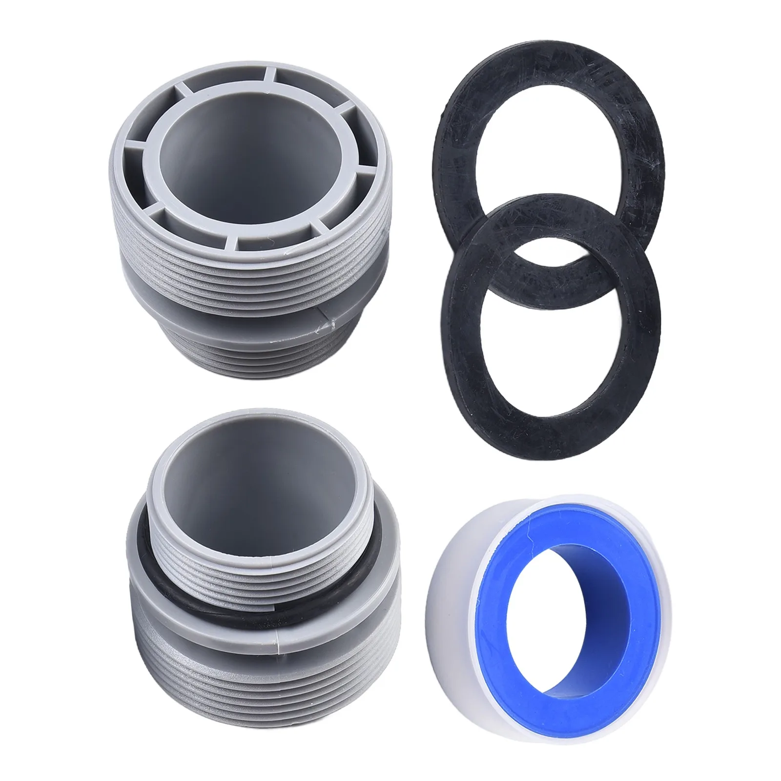 4560 Conversion Kit Includes Two Adapters and One Belt for 40mm Hose to 1-1/2 Inch Filter Connection on For Intex Pools