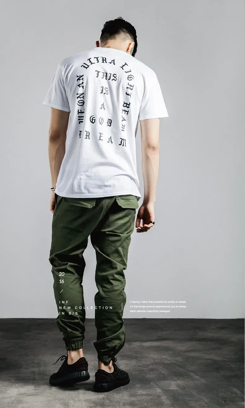 Summer Mens T Shirts YZY 3 I Feel like Paul Tee Short Sleeve or Neck T-Shirt Kanye West Pablo Oversized tshirt Women 2024 New