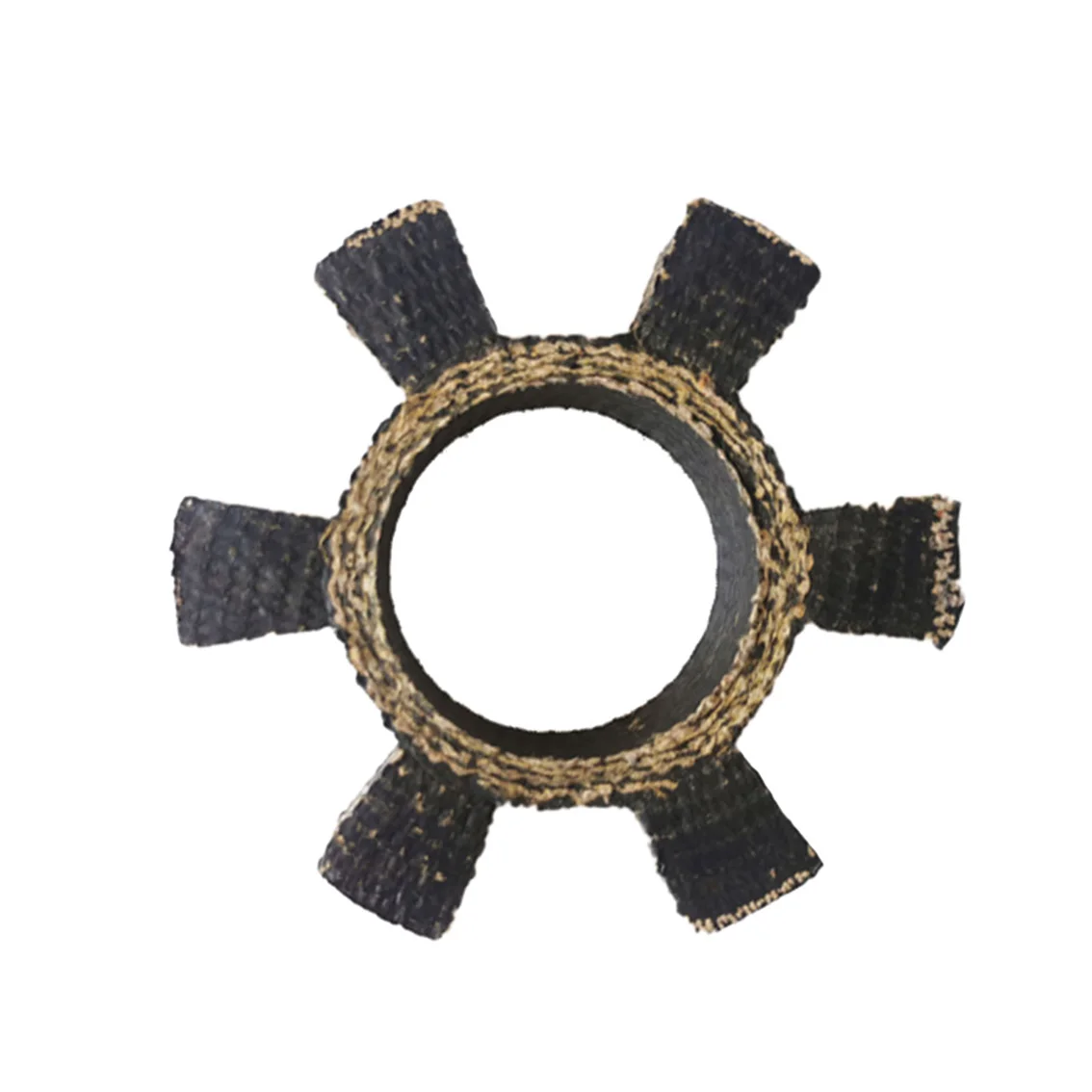 1 pçs almofada de amortecedor de acoplamento de borracha preta em forma de t flor de ameixa hexagonal bomba de água almofada de roda de borracha bloco elástico t65-t170