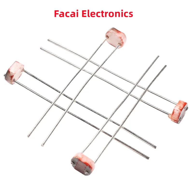 50PCS/lot LDR Photo Light Sensitive Resistor Photoelectric Photoresistor 5528 GL5528 5537 5506 5516 5539 5549 For Arduino