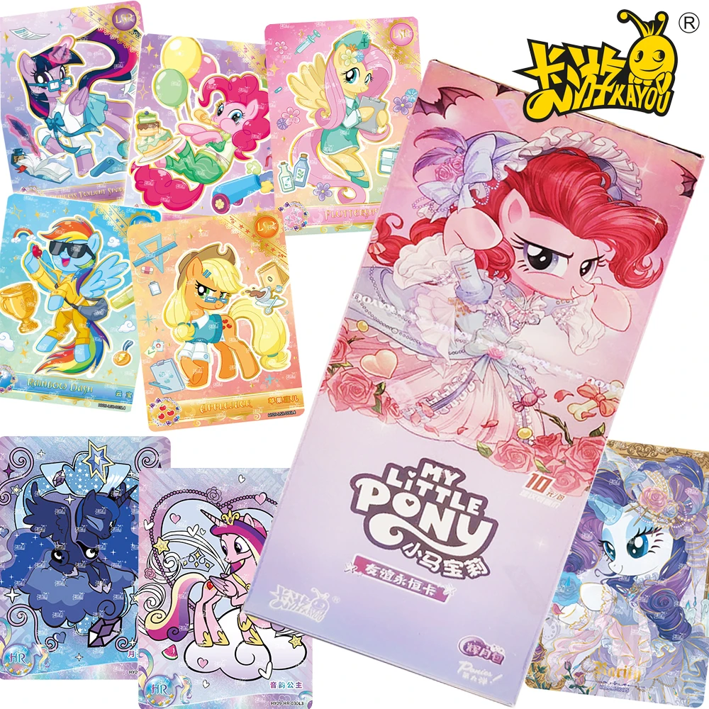 

Kayou Genuine My Little Pony Collection Cards Fluttershy Twilight Sparkle Popular Animation SSR Character Archive Cards Gift Toy