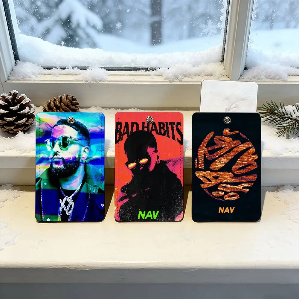 

Рэпер N-AV REAL ME, карта доступа к автобусу, защитный чехол, школьный прямоугольный брелок из искусственной кожи, удостоверение личности, бестселлеры