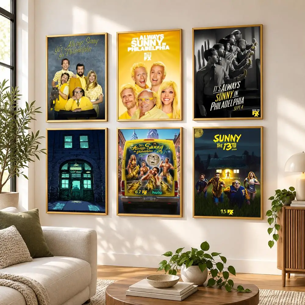 ITS ALWAYS SUNNY IN PHILADELPHIA TV Show Poster HD art sticky wall waterproof home living room bedroom bar aesthetic decoration