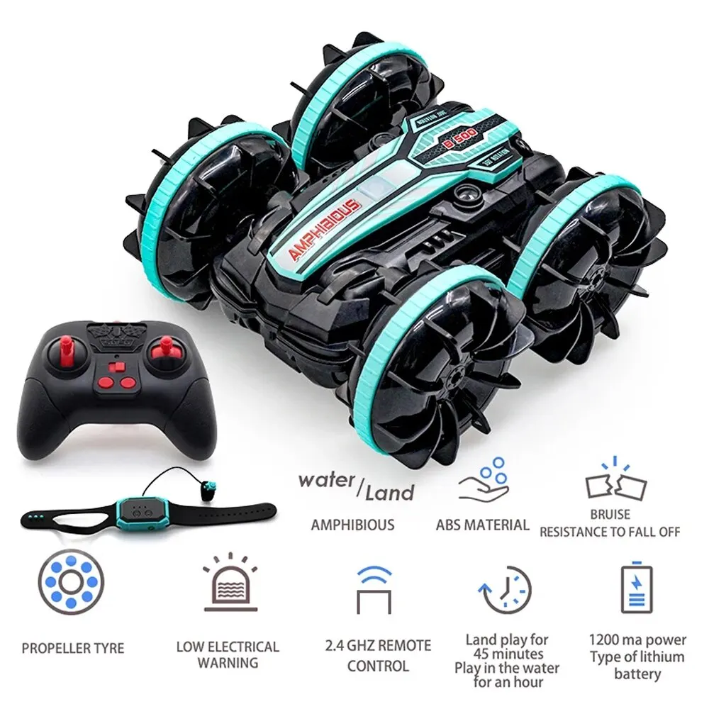 Amphibious RC Car Remote Control Stunt Car Vehicle Double-sided Flip Driving Drift Rc Cars Outdoor Toys for Boys Electric Gift