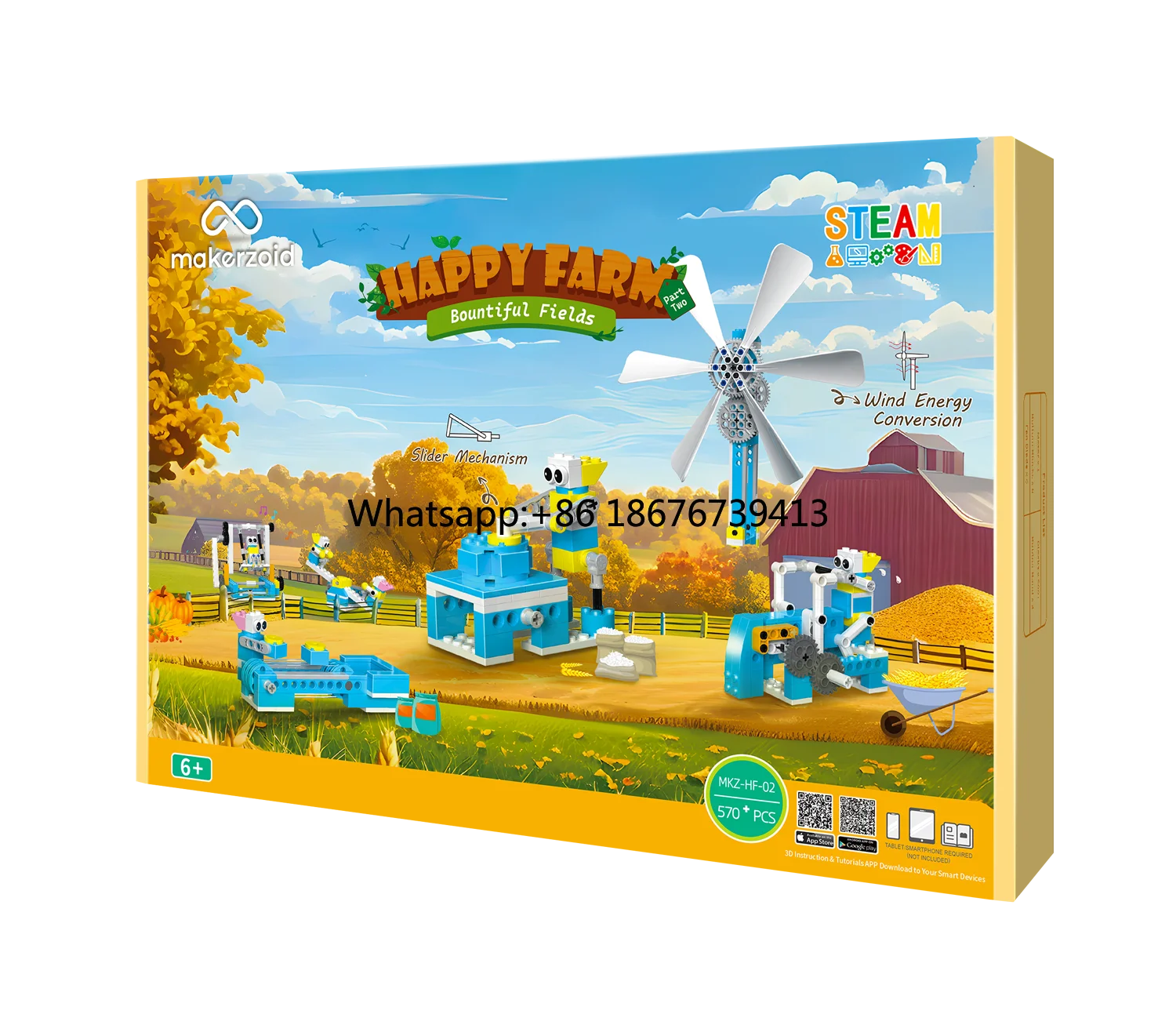 Happy Kids Education - Happy Farm-02 Compatible Interactive STEM Educational