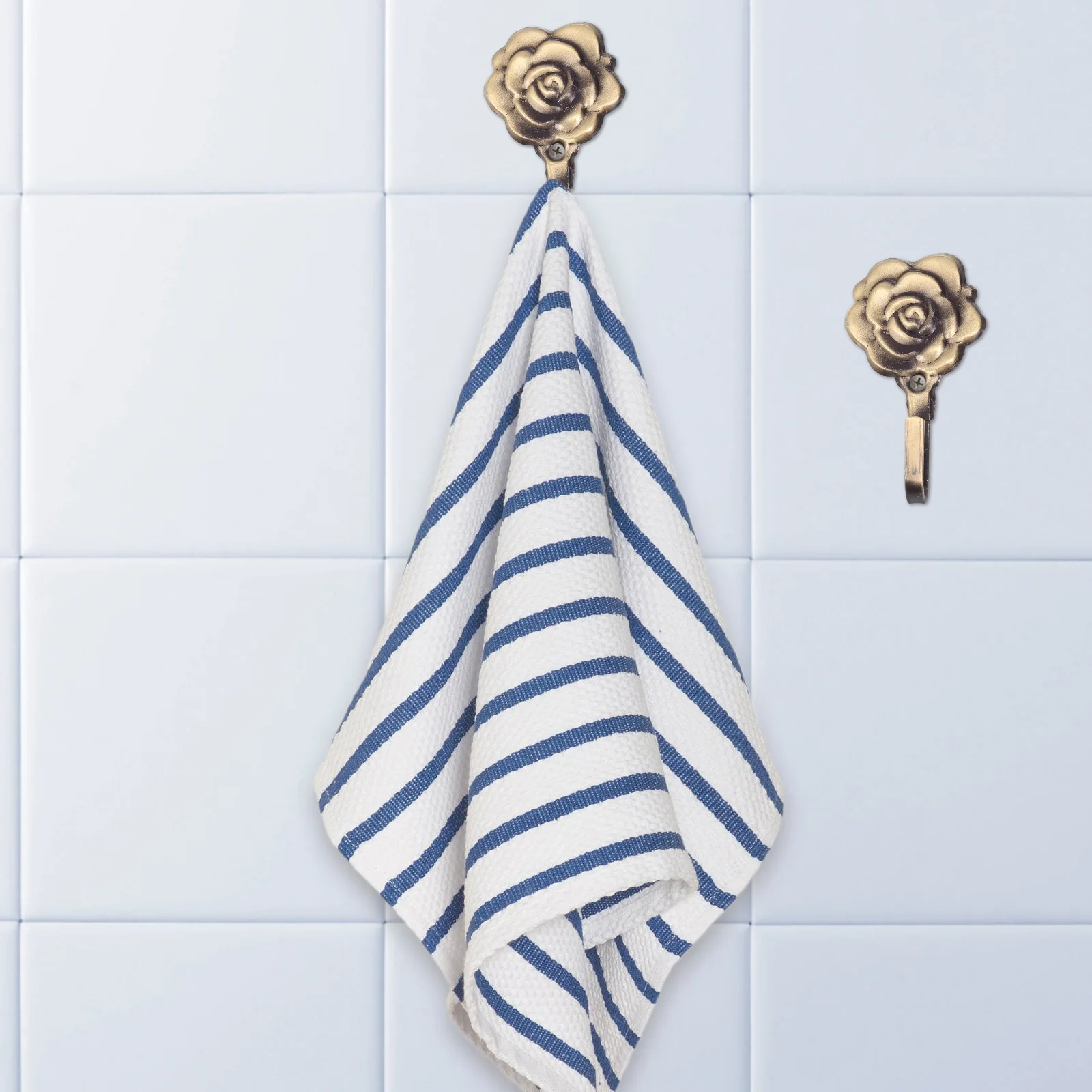 

4set Curtain Holdbacks Iron Rose Flower Design Wall Mounted Drapery Tieback For Bedroom Bathroom Living Room Decorative Curtain