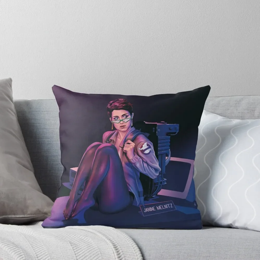 Janine 1984 Throw Pillow Custom Cushion Photo Anime christmas ornaments 2025 pillow