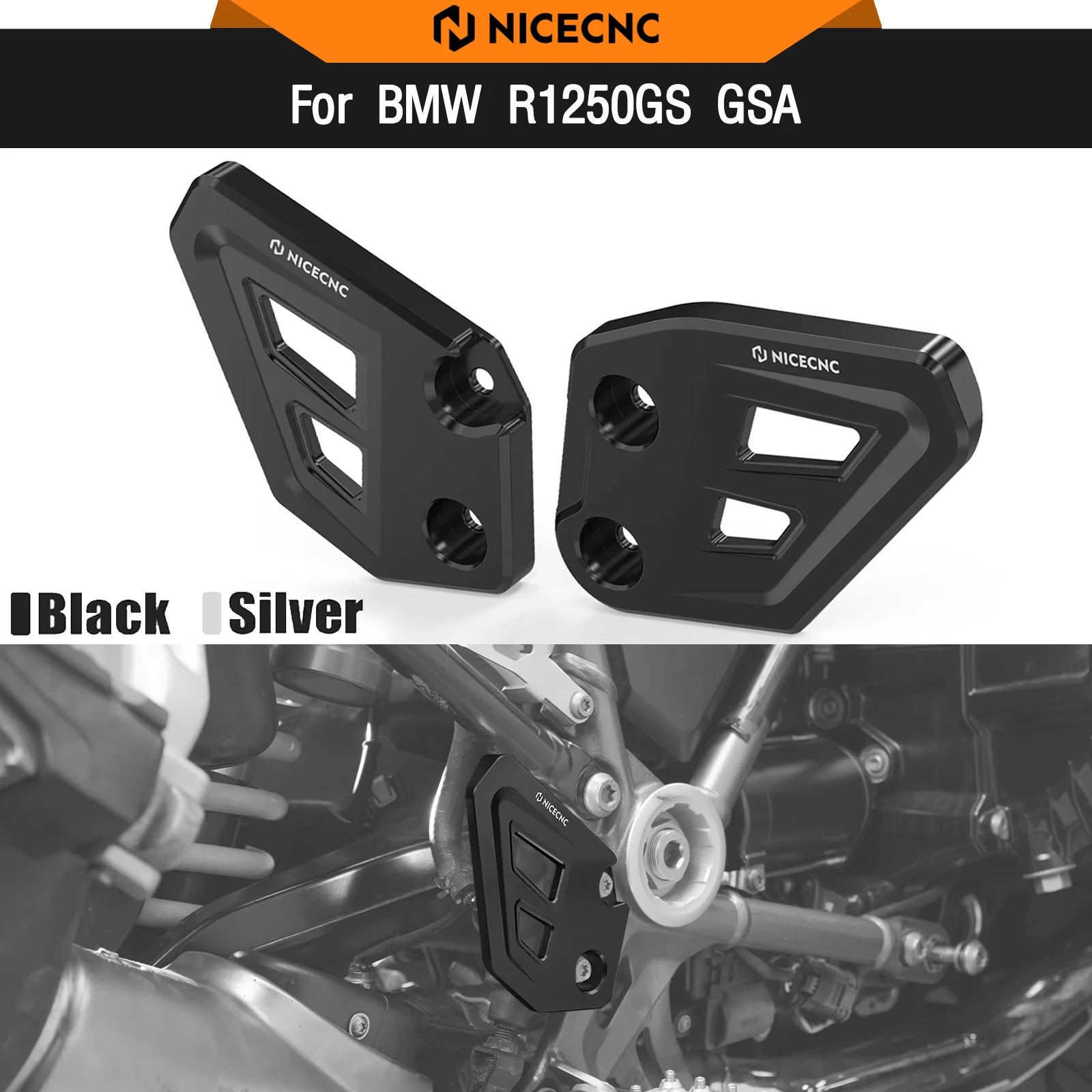 

For BMW R1250GS GSA Rear Brake Master Cylinder Guard R1250 GS R 1250 GS R 1250GS GSA R1250GS ADV R1250GS Adventure 2018-2024