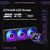 X-GAMERX S360 ホワイト/ブラック ARGB オールインワン LCD スクリーン AIO 液体冷却水冷ラジエーター 5V 3PIN ARGB ファン CPU 液体クーラー 2