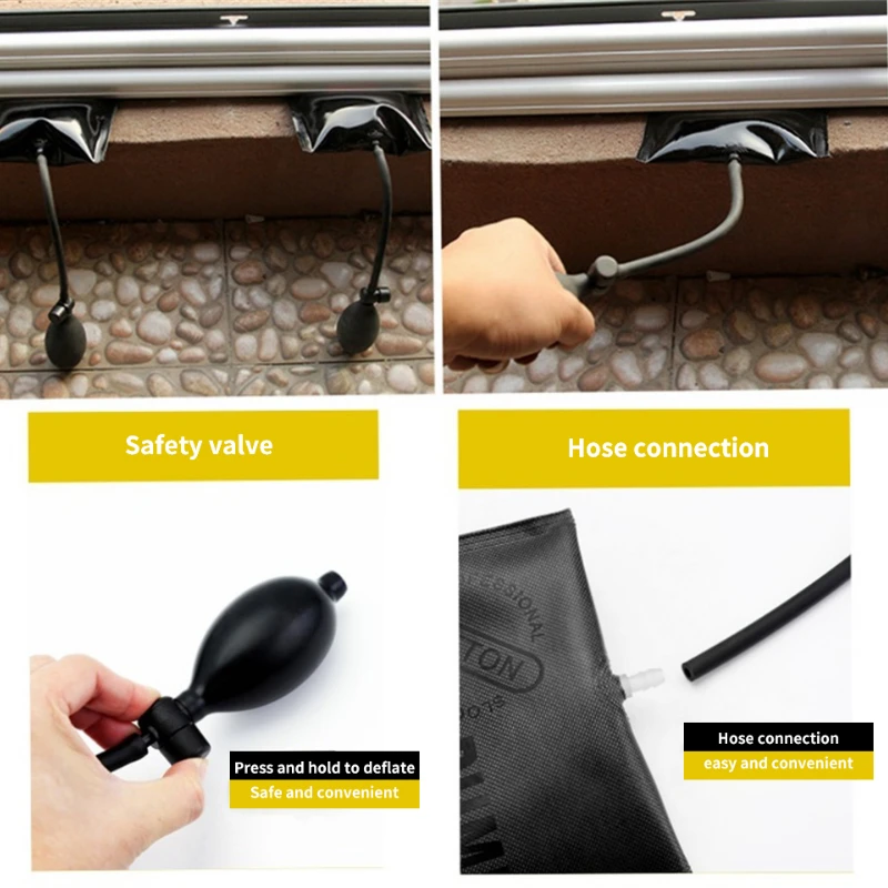 Car Door Furniture Repair Air Bag Cushion Emergency Open Unlock Tool Kit Adjustable Pump Wedge Tools Thickened Door Opener