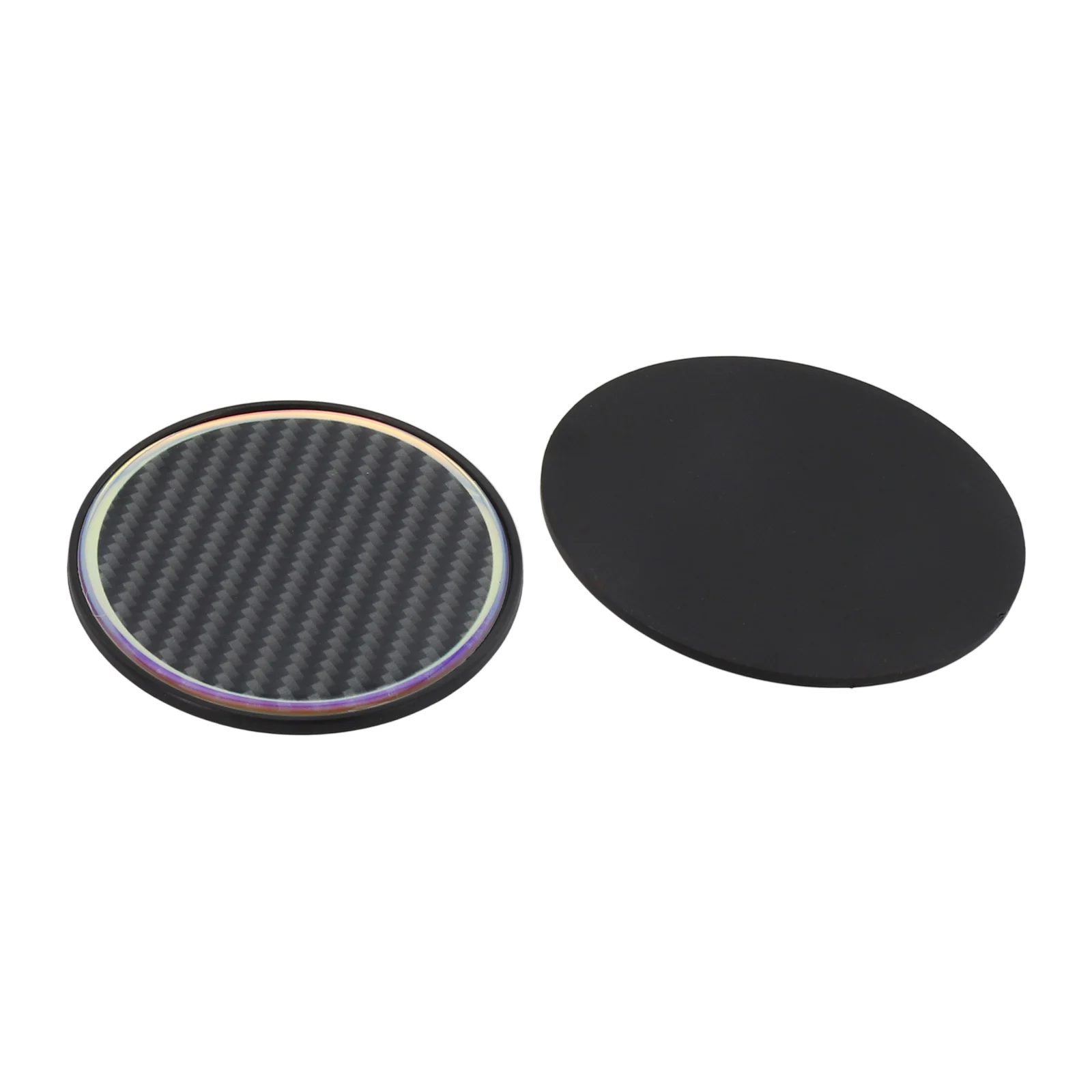 Elegant Car Cup Holder Coasters Seamless Cleaning High Temperature Resistance Glow in the Dark Waterproof Set of 2