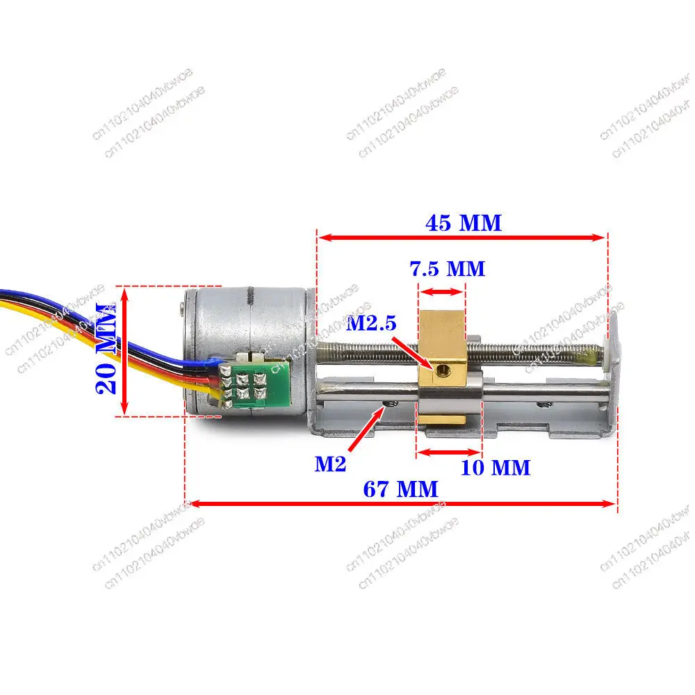20Mm miniature screw linear stepping motor, cross sliding table set, medical integrated precision beauty instrument