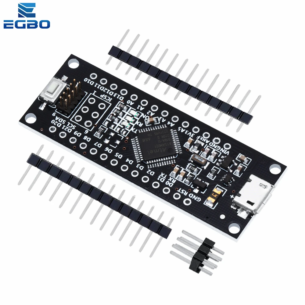 EGBO SAMD21 M0-Mini 32-bit ARM Cortex, M0 Core Pins, Unsoldered Compatible with Arduino Zero Arduino M0 Form Mini