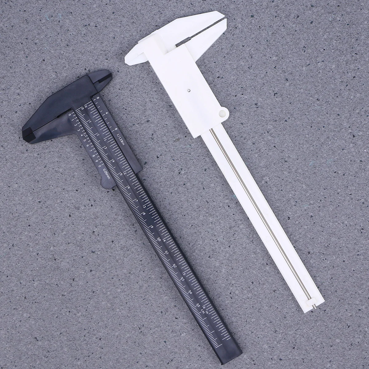 4 Pcs 150mm 05mm Mini Caliper Metric Plastic Portable Sliding Pocket Caliper Ruler Measuring Tool