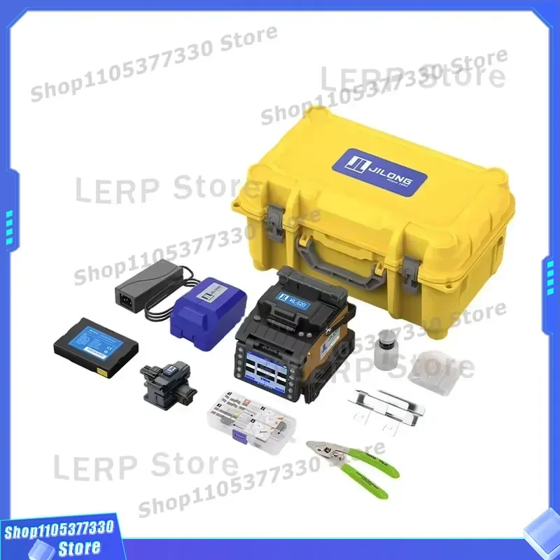 KL 520 Optical Fiber Fusion Splicer Four Motors Mini Automatic Splicing Machine Simplified Welding Fttx Fusion Splicer