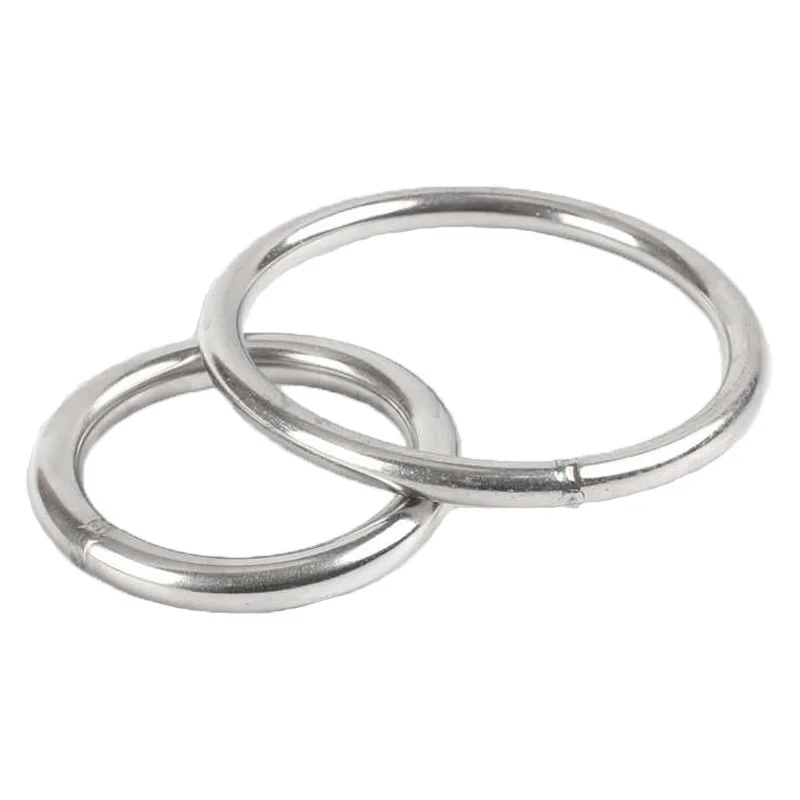 A2 70 304 Stainless Steel O Ring Solid Ring Circle Welded O-circle Pet Pull Ring Fishing Net Pull Ring Hammock Yoga Hang Ring