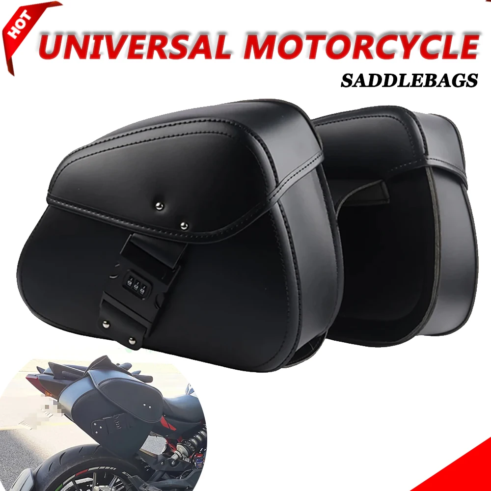 

For KTM Honda YAMAHA BMW Ducati CRF1000L R1200GS Universal Motorcycle Saddlebags Side Tool Pouch Luggage Storage Bags Saddle Bag