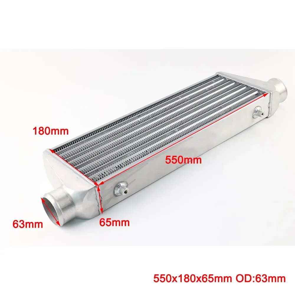 Front Mount intercooler 550x180x65mm Universal Turbo Intercooler bar&plate OD=63mm