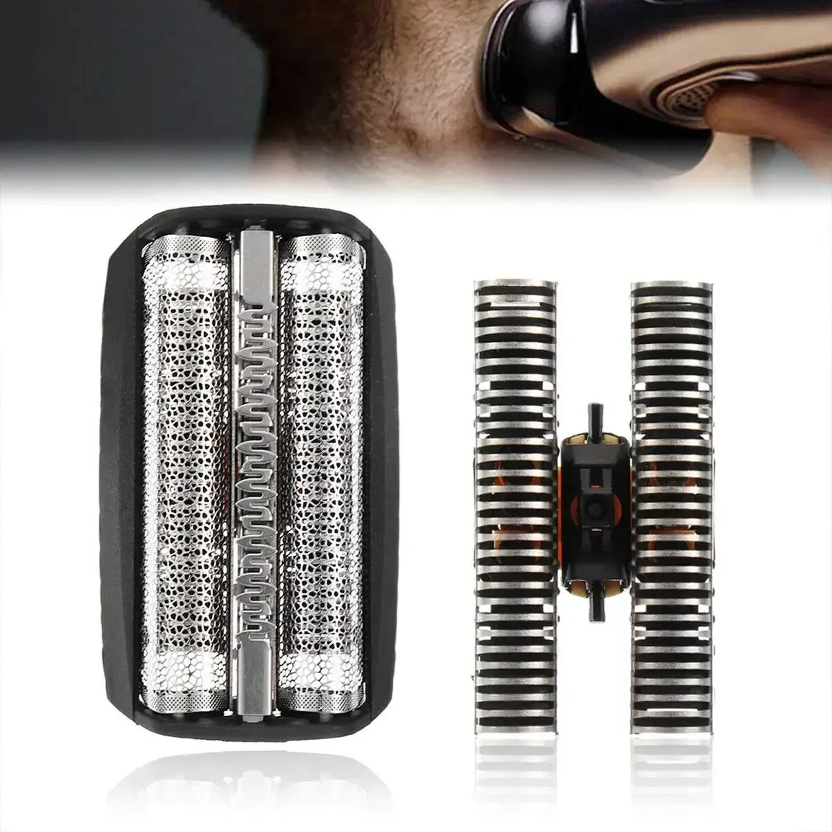 30B Shaver Replacement Foil Cutter Head Fit for Braun 310 330 7000 Series Electric Shaver Accessories
