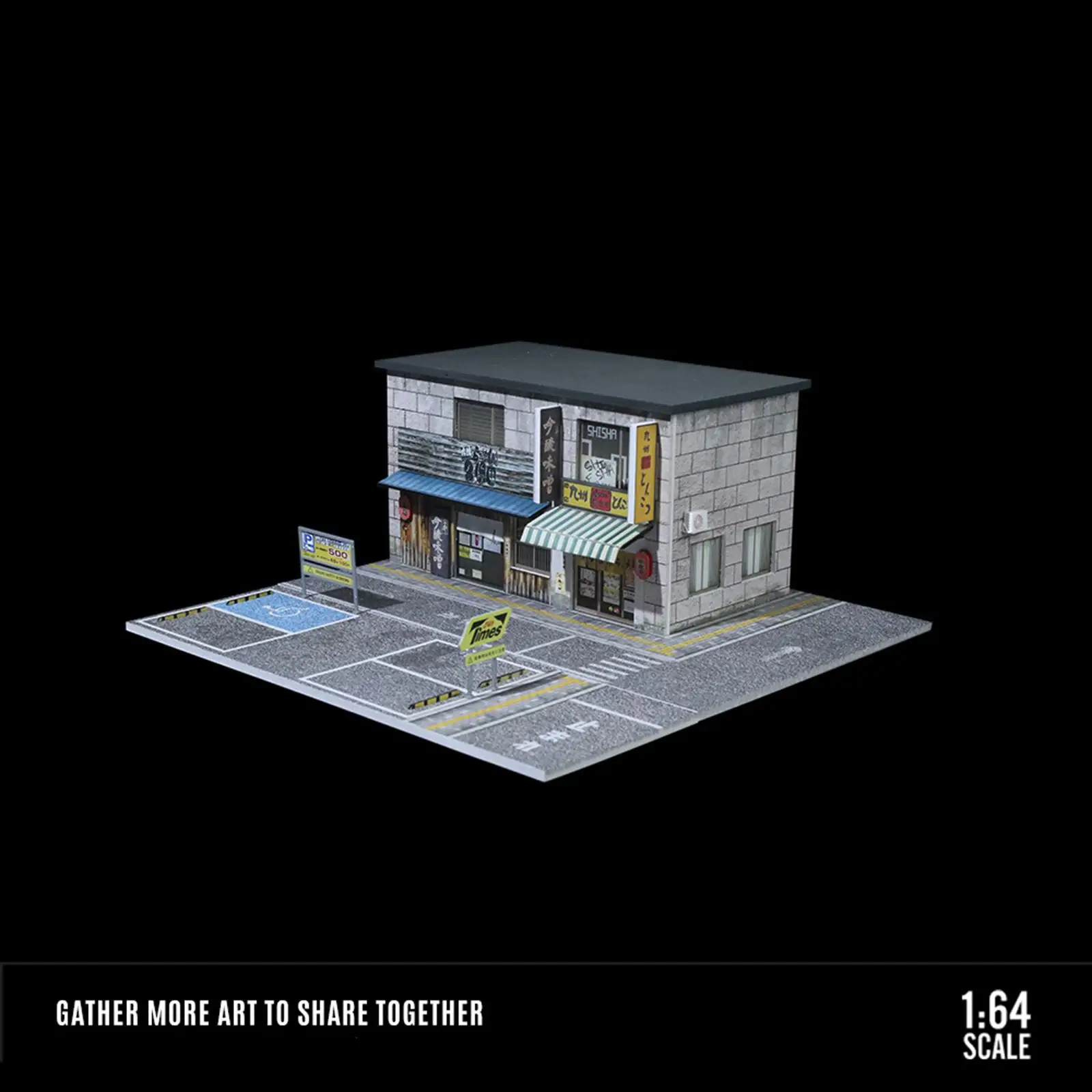 

Street Scenery Layout Car Display Accessory for 1 64 Scale Model Vehicle Parking Lot Diorama Decoration for Collectors