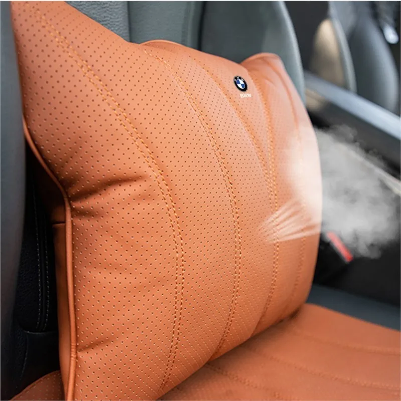 Car Seat Cushion Lumbar Support Pillow Car Seat Cover Auto Accessories For BMW M Performance M3 M5 M6 F01 F20 F10 F15 F16 E28 X5