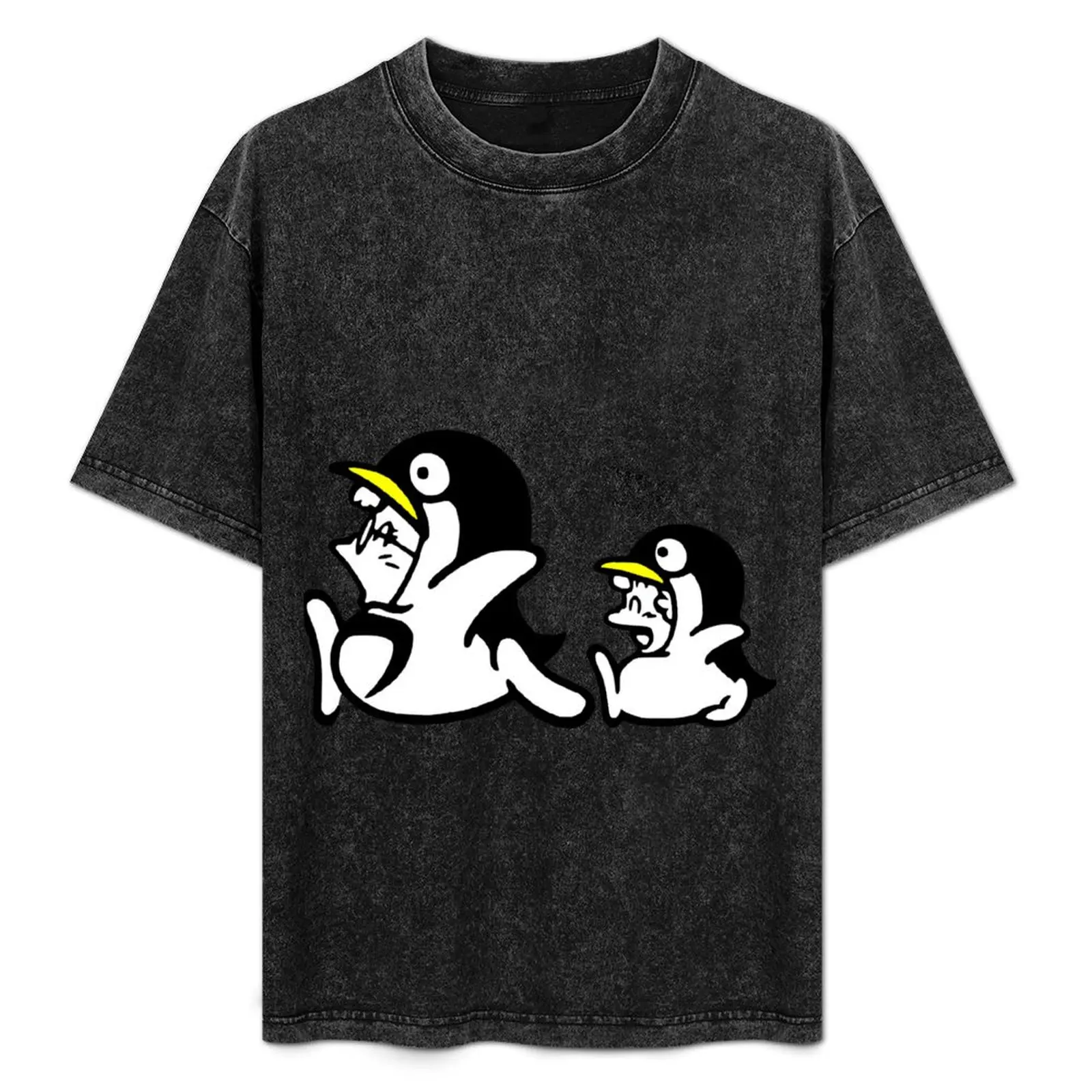 

Arale Gachan Penguins T-Shirt Work Basic Short Sleeve Top