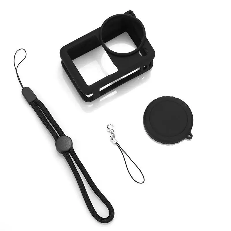 【F】1Pc Silicone Protective Case For OSMO Action 6 Lens Cap Camera Drop Proof Case For Action 6