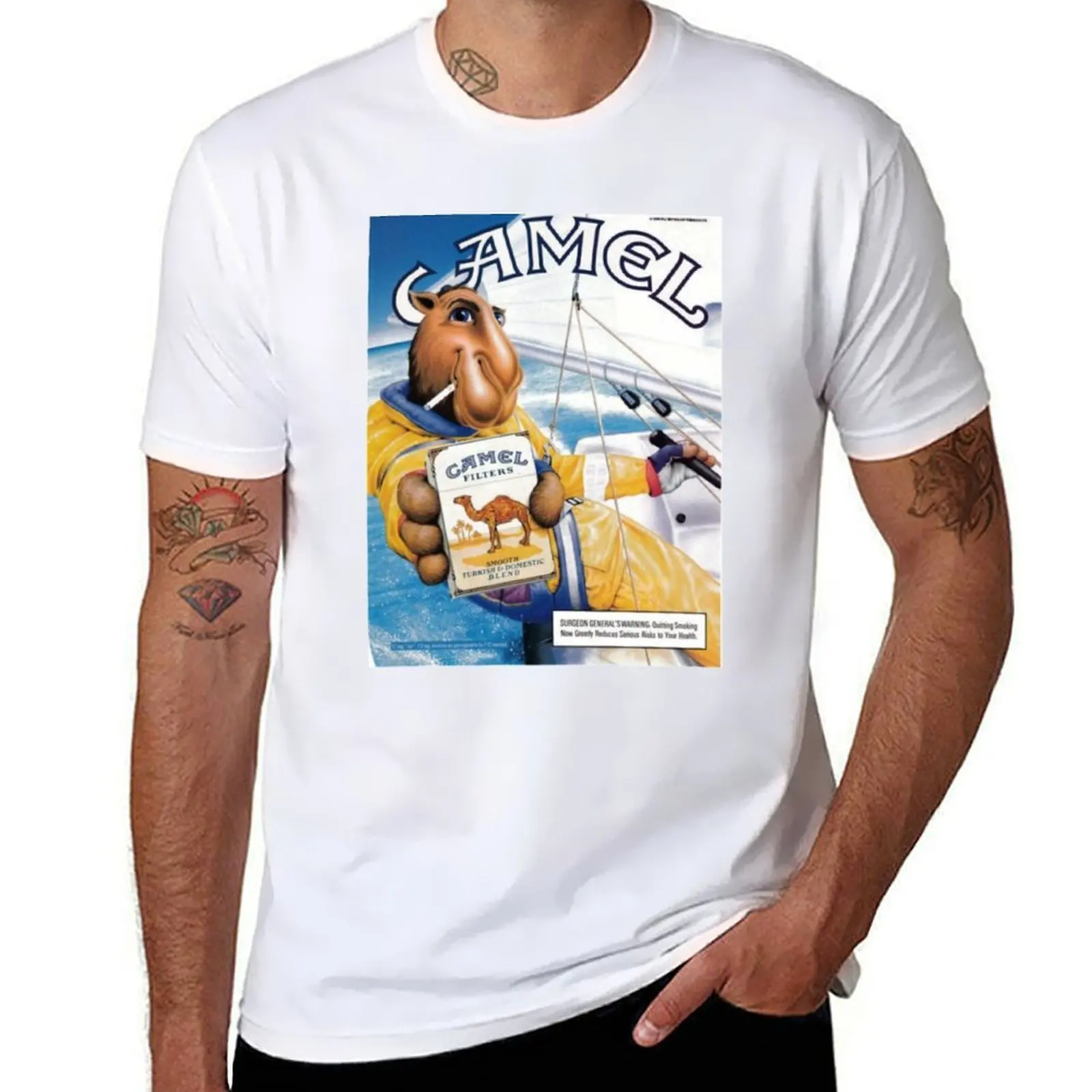 

Camel T-Shirt mens graphic t shirts t shirt men 100% cotton luxury brand T-Shirt