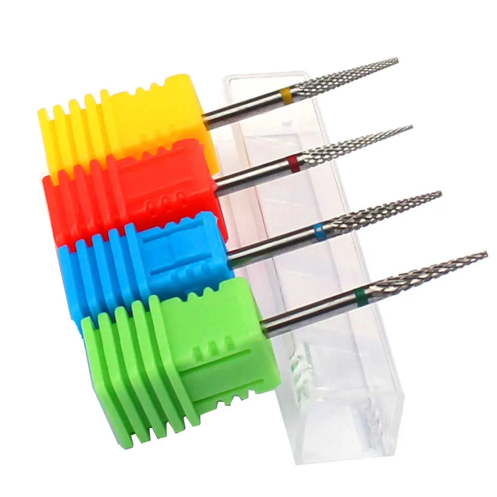 Carbide Cutter Nail Drill Bits Tungsten Drills Manicure Electric Nail File Gel Polish Remover Pedicure Flame Cutter Accessories