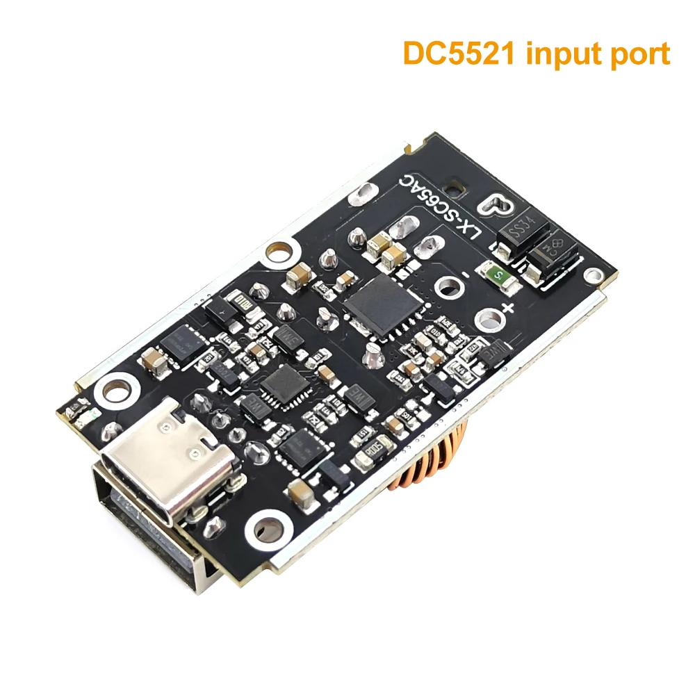 DC 9V-35V 65W Full Protocol Mobile Phone Fast Charging Module Type-C+USB Support PD3.0/PPS/QC2.0/3.0/4.0AFC/FCP/SCP