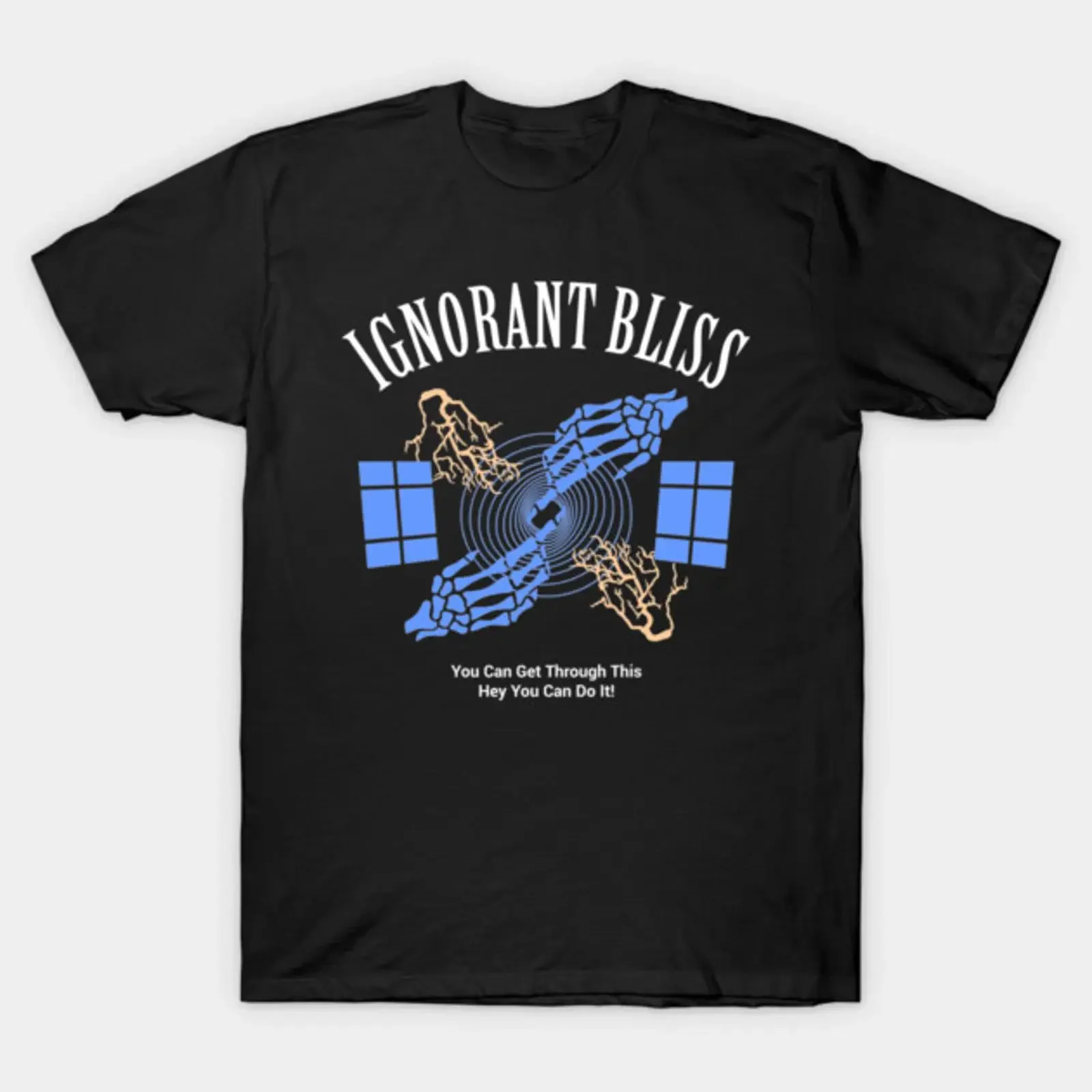 Ignorant Bliss T Shirt vintage Washed Versatile Stylish Casual Stretched Unisex Slightly Comfortable Top For Everyday Wear
