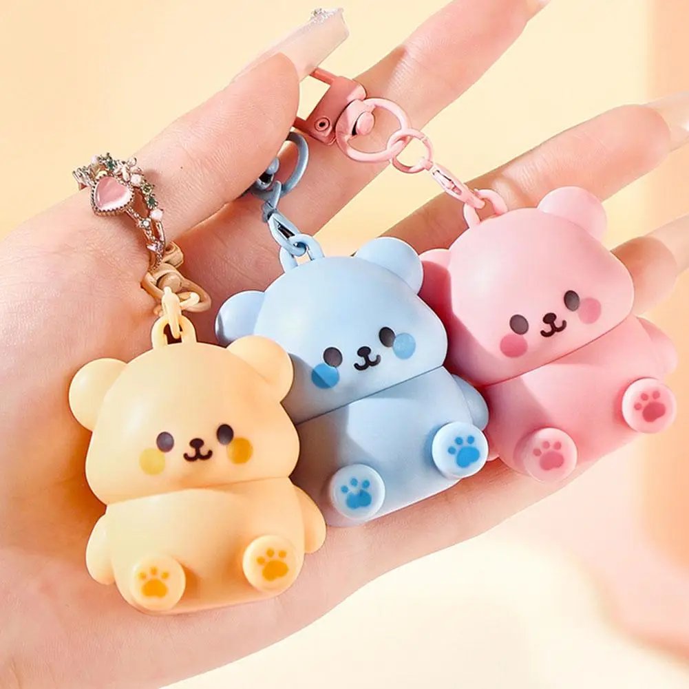 10/12PCS Children's Little Bear Lip Balm Moisturizing Moisturizing Anti-dry Crack Repair Antifreeze Cracking Lip Care Girls