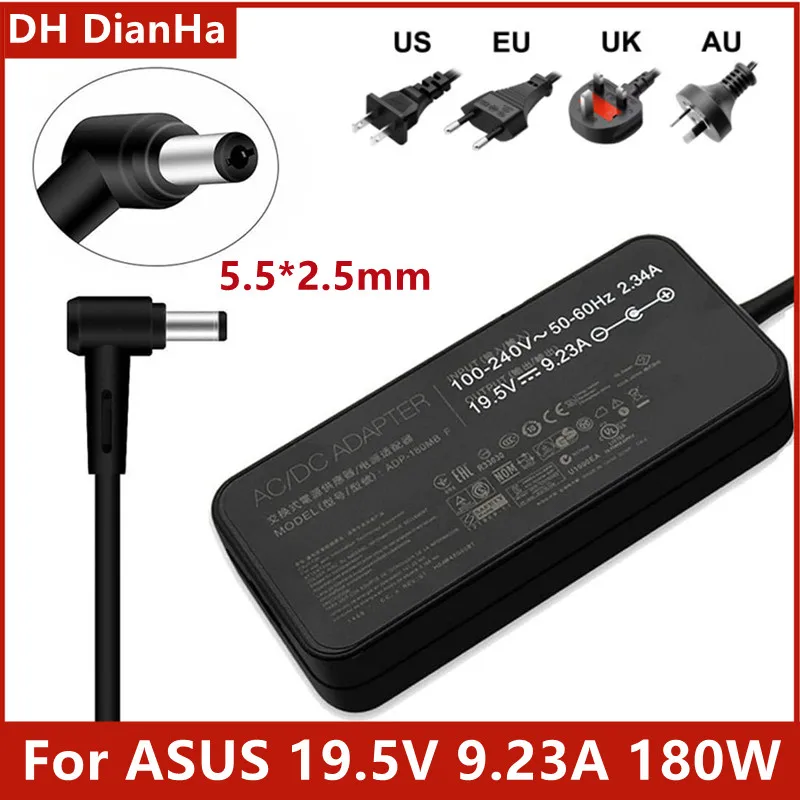 19.5V 9.23A 180W Notebook Power Adapter ASUS Laptops ROG G750-JS G750JM ADP-180MB F ADP-180HB D FA180PM111 ADP-150VB (5.5x2.5mm)