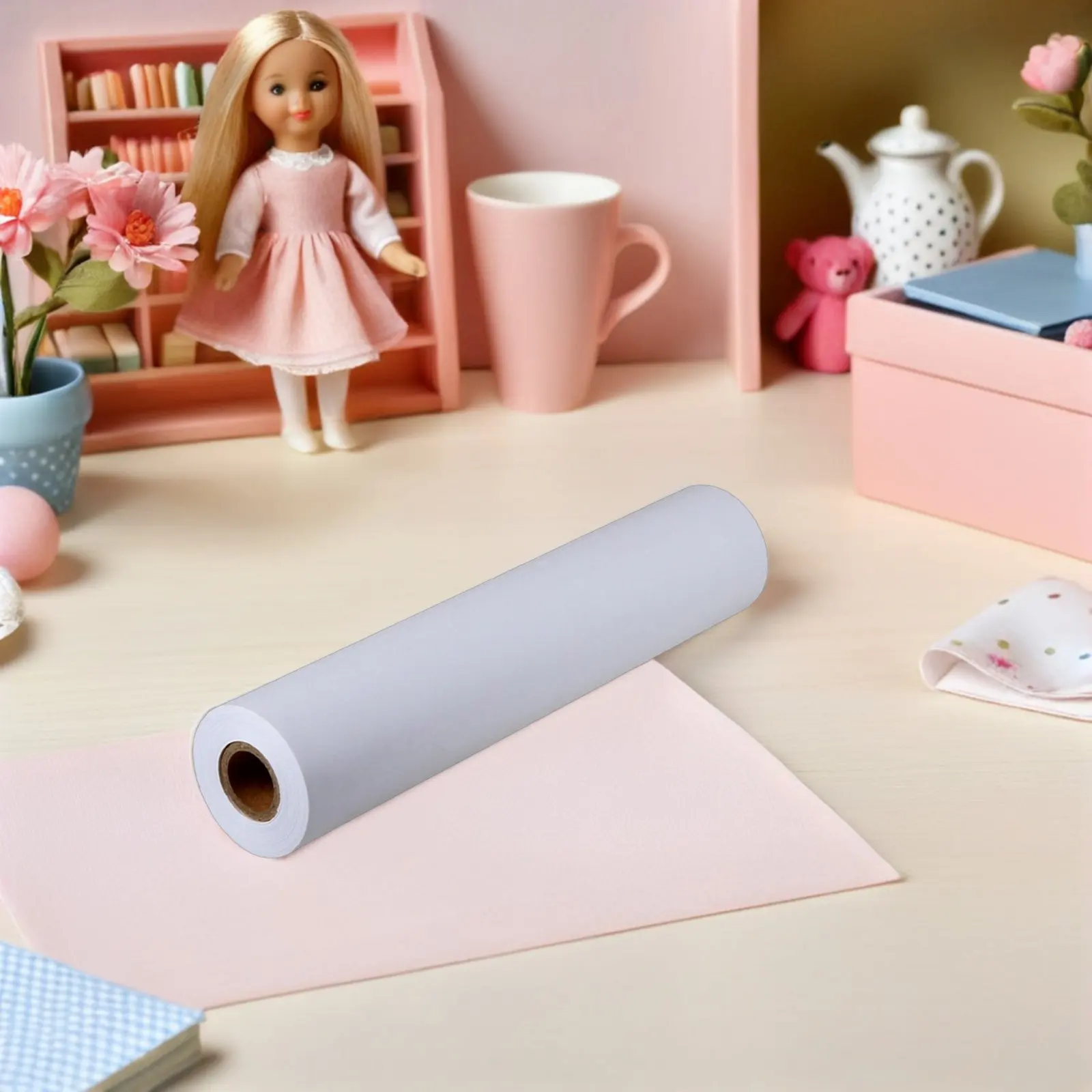 2Pcs Painting Paper Roll 30Cm X 5M Premium Blank Drawing Paper Sketch Pad Compatible with Charcoal Pens Watercolor Acrylic