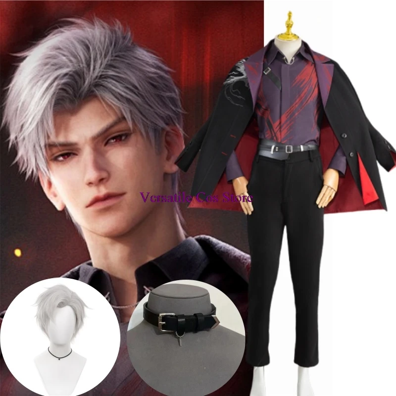 Sylus Cosplay Costume Game Love and Deepspace【S-2XL】Wig Men Halloween Costume Suit Sylus Qinche Cosplay Plus Size