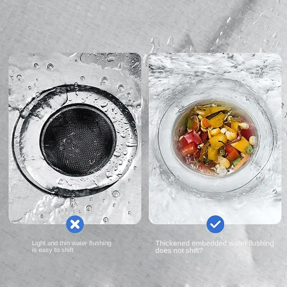 Clean Stainless Sink Drain Colander No Clogging Colander Drain Filter Leftover Protective Sink Drain Filter Kitchen Supplies