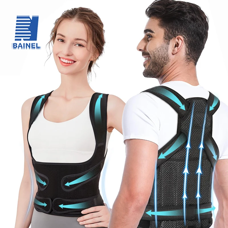 

Корректор осанки для спины для женщин и мужчин, выпрямитель для спины, сколиоз и коррекция горбуна, регулируемый тренажер для осанки