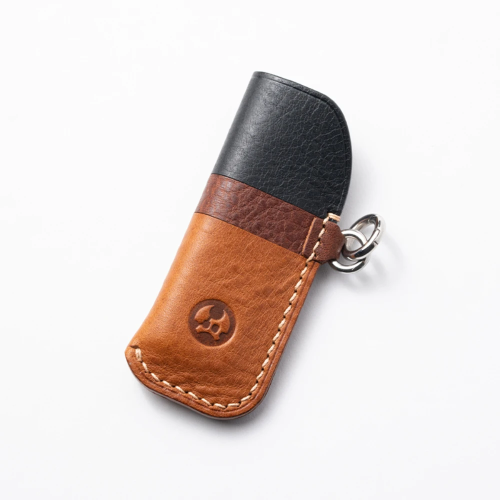 LAUTIE CHOC Leather Slip Fidget Slider Handmade Leather Case EDC Toys Cowhide Protective Case