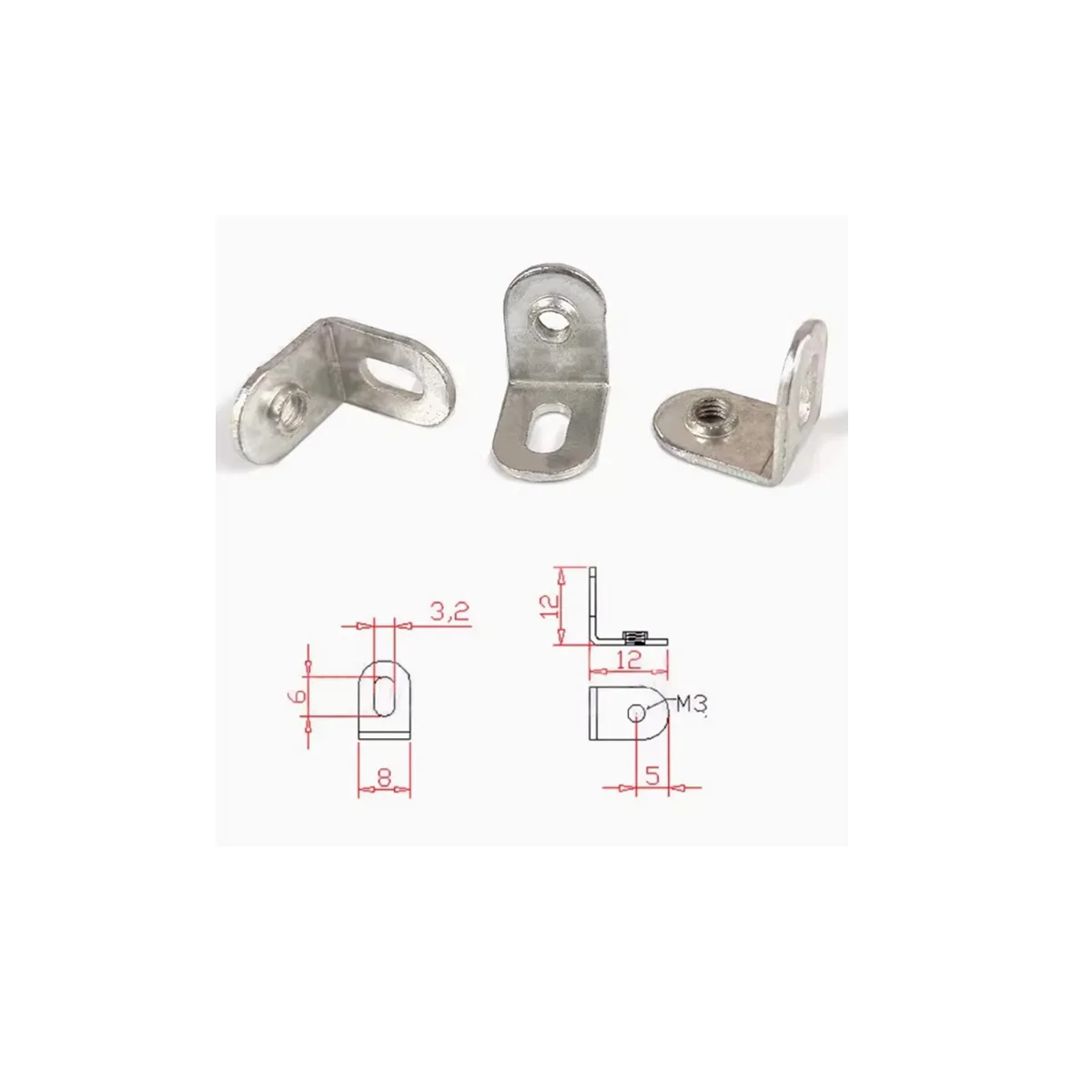 Computer Speaker Cooling L-Shaped Fixed Bracket Accessories