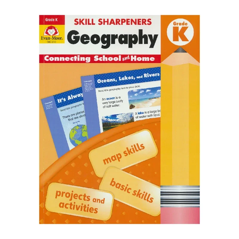 مبراة مهارات إيفان مور: الجغرافيا الصف ك، العمر 3 4 5 6، الكتاب الإنجليزي 9781629384672 #2