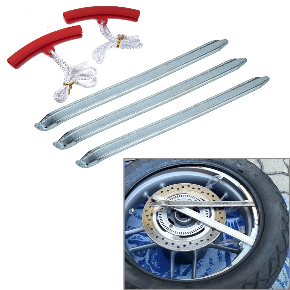 

12Inch Auto Motorbike Tire Repair Skid Tools With Red Tire Protection Cover For Car Motorcycle Accessories