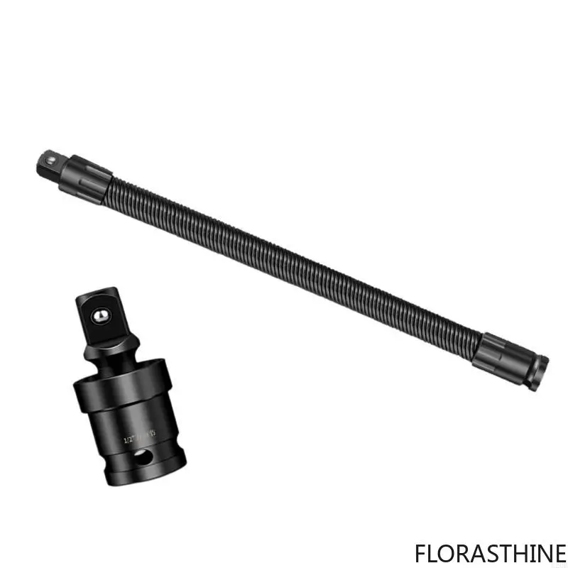 Professional Impact Wrench Extension Bar with ElasticityCoupling and Length Double Option 250MM 350MM 1/2 Flexible Shafts