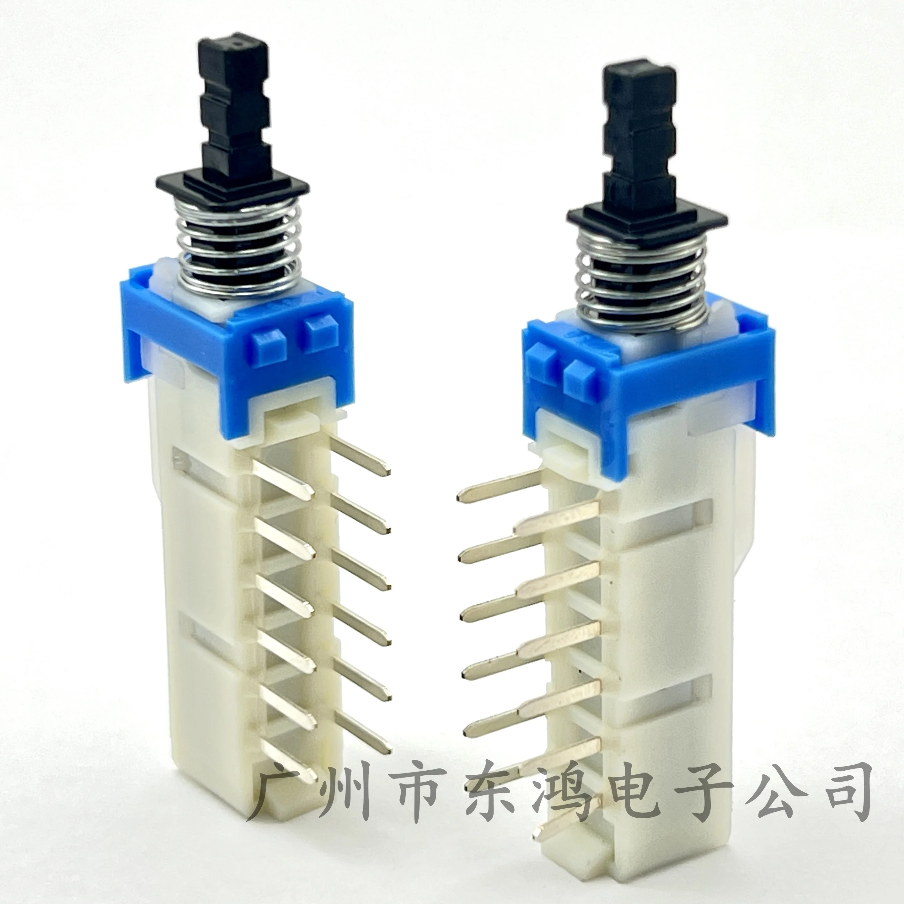 1 pcs Japan ALPS SPUN series key switch double row 12 feet piano key with lock switch self-locking length 52MM black