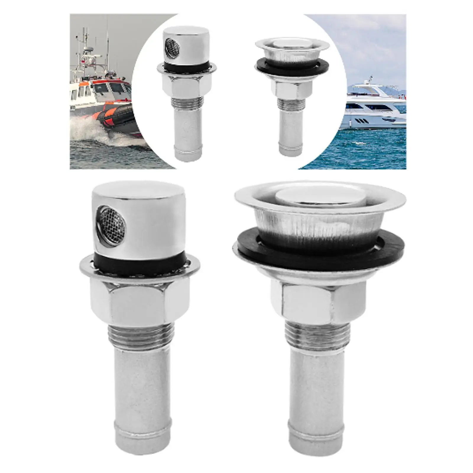 

Marine Fuel Tank Vent Durable Stainless Steel Boat Accessory Professional Portable for Marine Boat Yacht