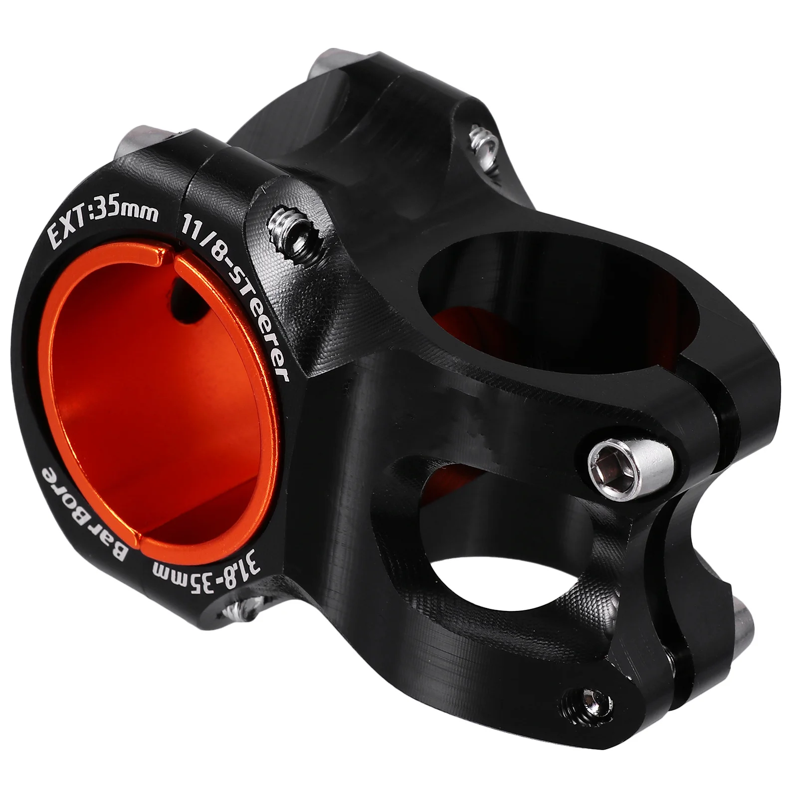 

Bike Handlebar Stem Riser Aluminium Alloy Material Lightweight Portable Increase Stability Control Flexibility