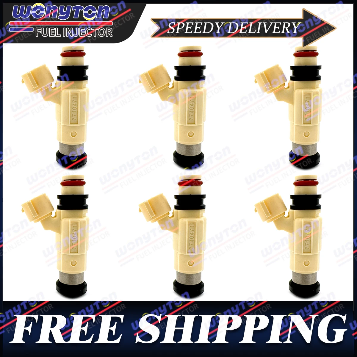 

6Pcs Fuel Injectors INP-774 For 2001-06 Suzuki XL-7 Grand Vitara 2.7L V6 CDH-240