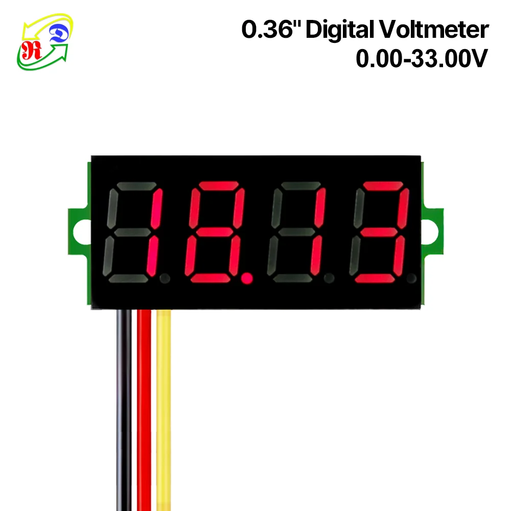 Mini 4-bit 0,36 Digital Voltmeter 0–33 V – Najlepszy wybór do monitorowania napięcia w małych projektach elektronicznych