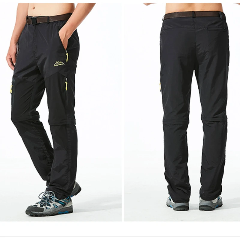 

Outdoor quick-drying pants men's two-section pants removable trousers multi-bag quick-drying mountaineering pants men