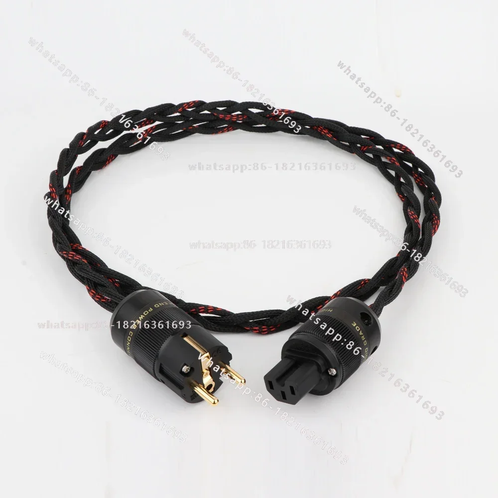 2006GOOD Oxygen-free Copper 3-strand Braided, American Standard European Standard Power Cord, Fever Audio Power Amplifier CD