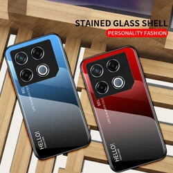For Infinix GT 20 Pro Case Gradient Tempered Glass Back Cover For Infinix GT 20Pro Shockproof Bumper Funda